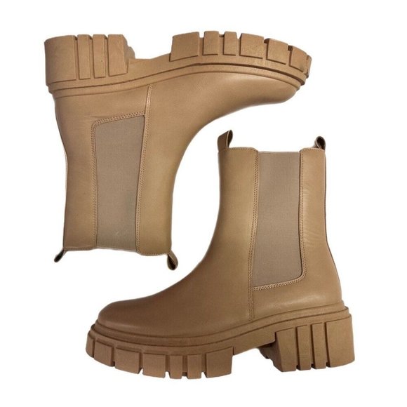 Qupid Puro-10 Chelsea Boots Chunky Heel SIZE 8 NWOT - Picture 6 of 8